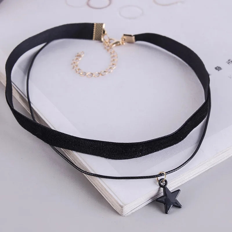 Royal Singh Store - Double Layers Gold Color | Chain Velvet Choker |Trendy Butterfly Short Necklace | More options |